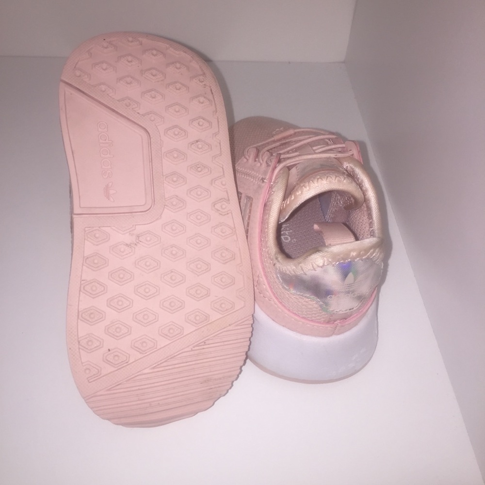 Pink peach Kids Adidas shoes